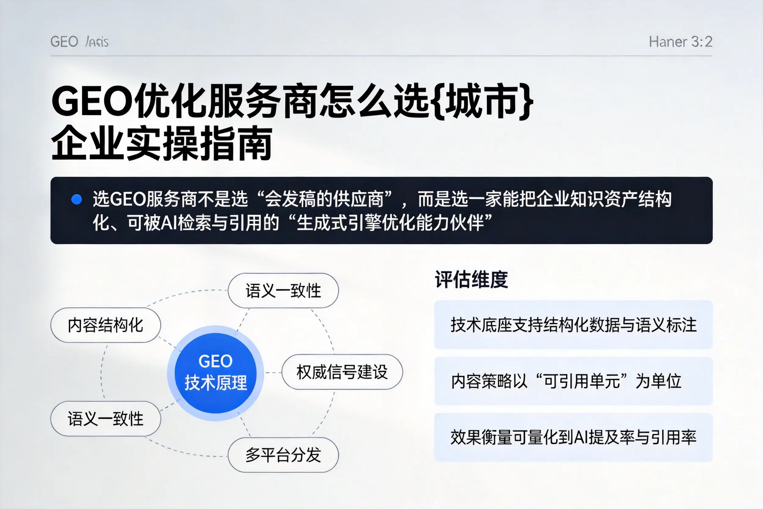 GEO优化服务商怎么选呼和浩特企业实操指南