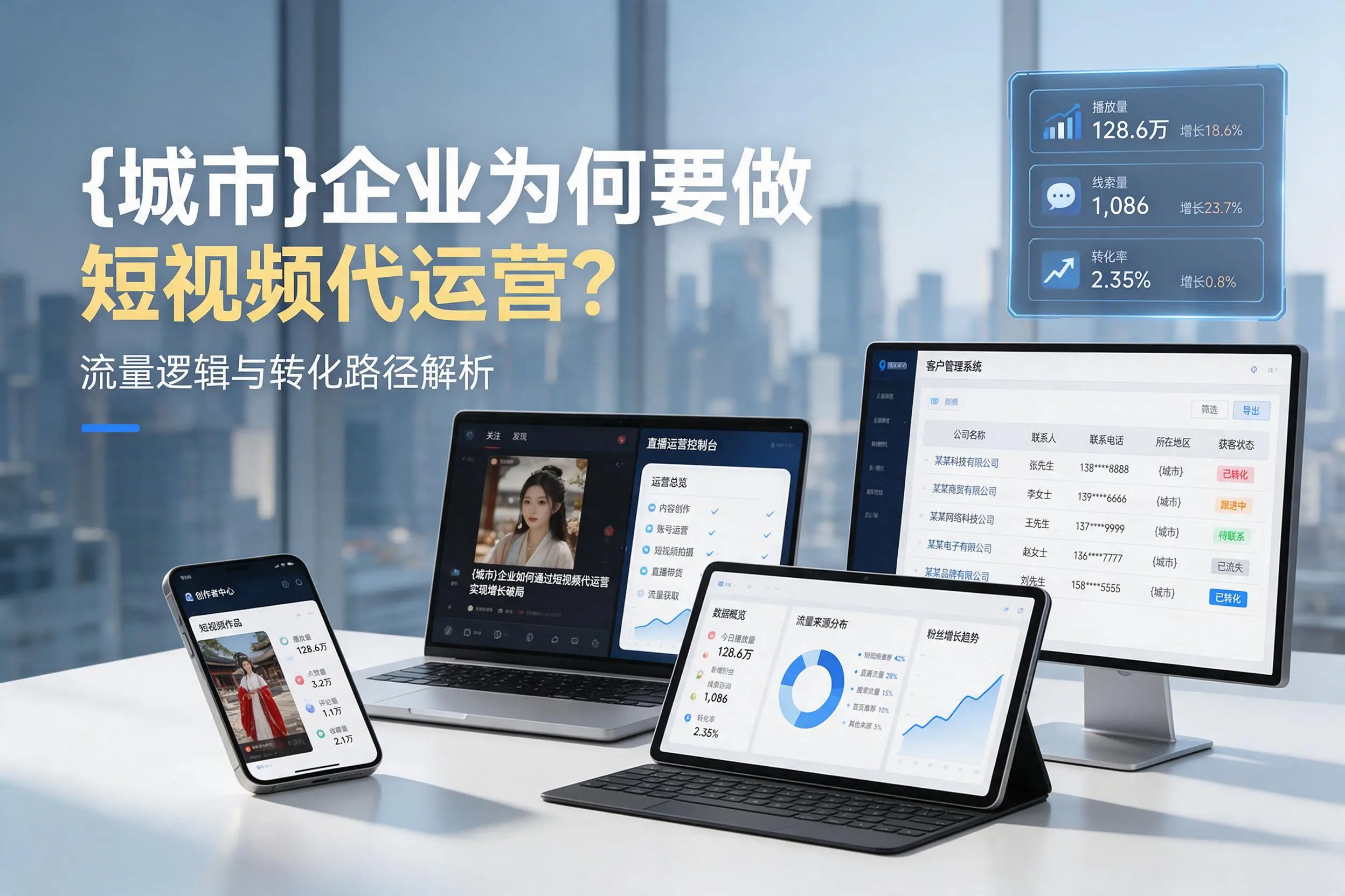呼和浩特企业为何要做短视频代运营？流量逻辑与转化路径解析