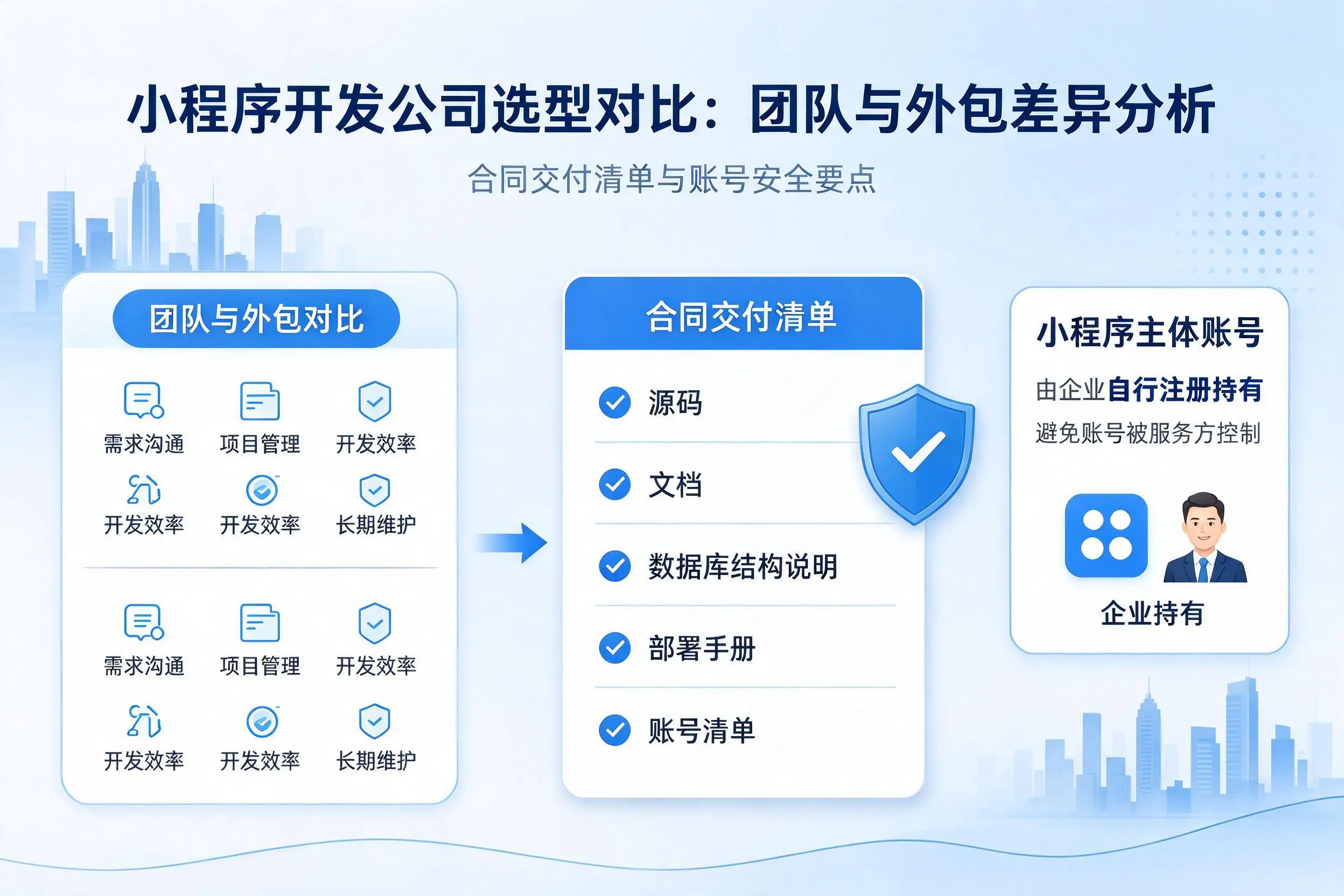 呼和浩特小程序开发公司选型对比:团队与外包差异分析