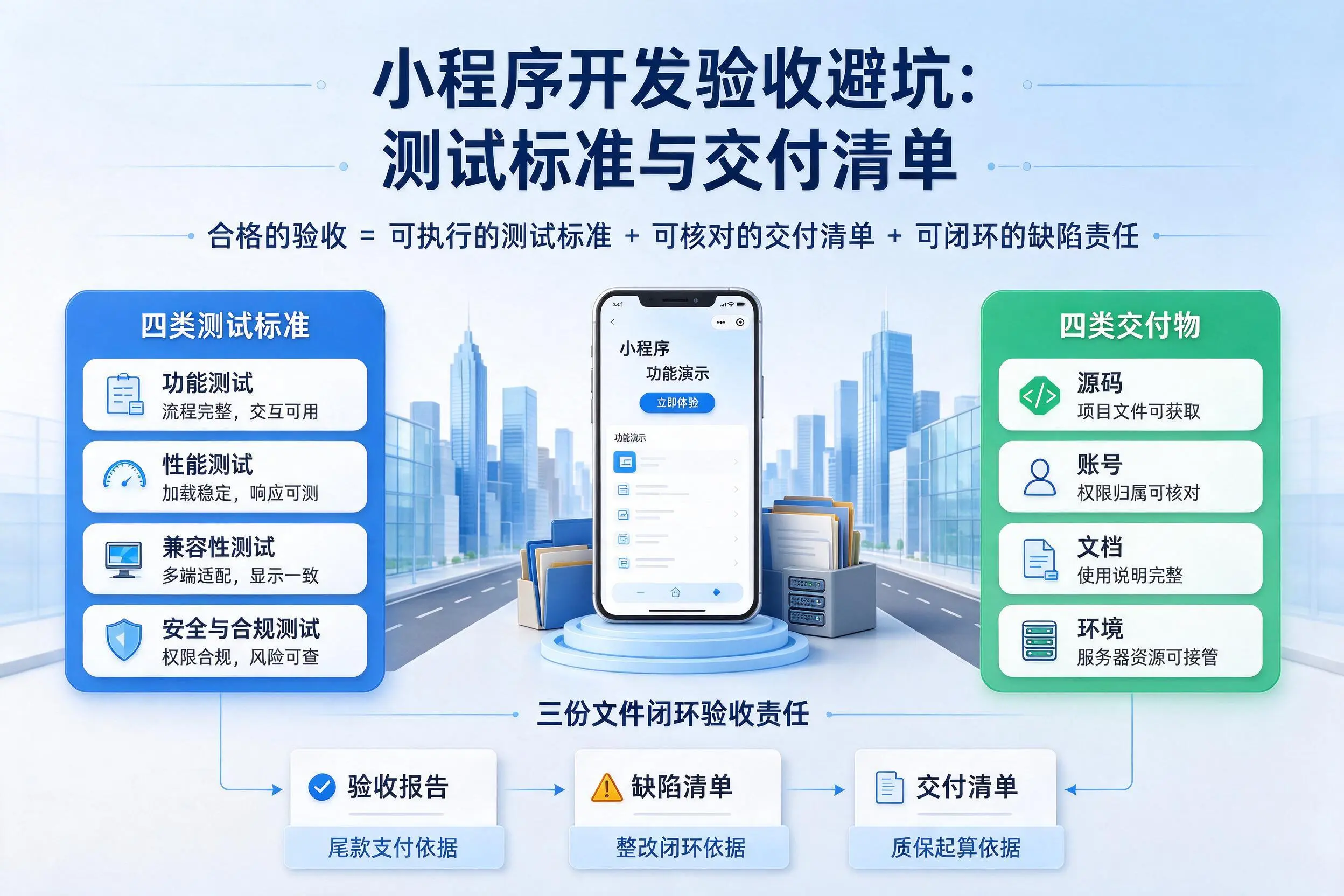 呼和浩特小程序开发验收避坑：测试标准与交付清单