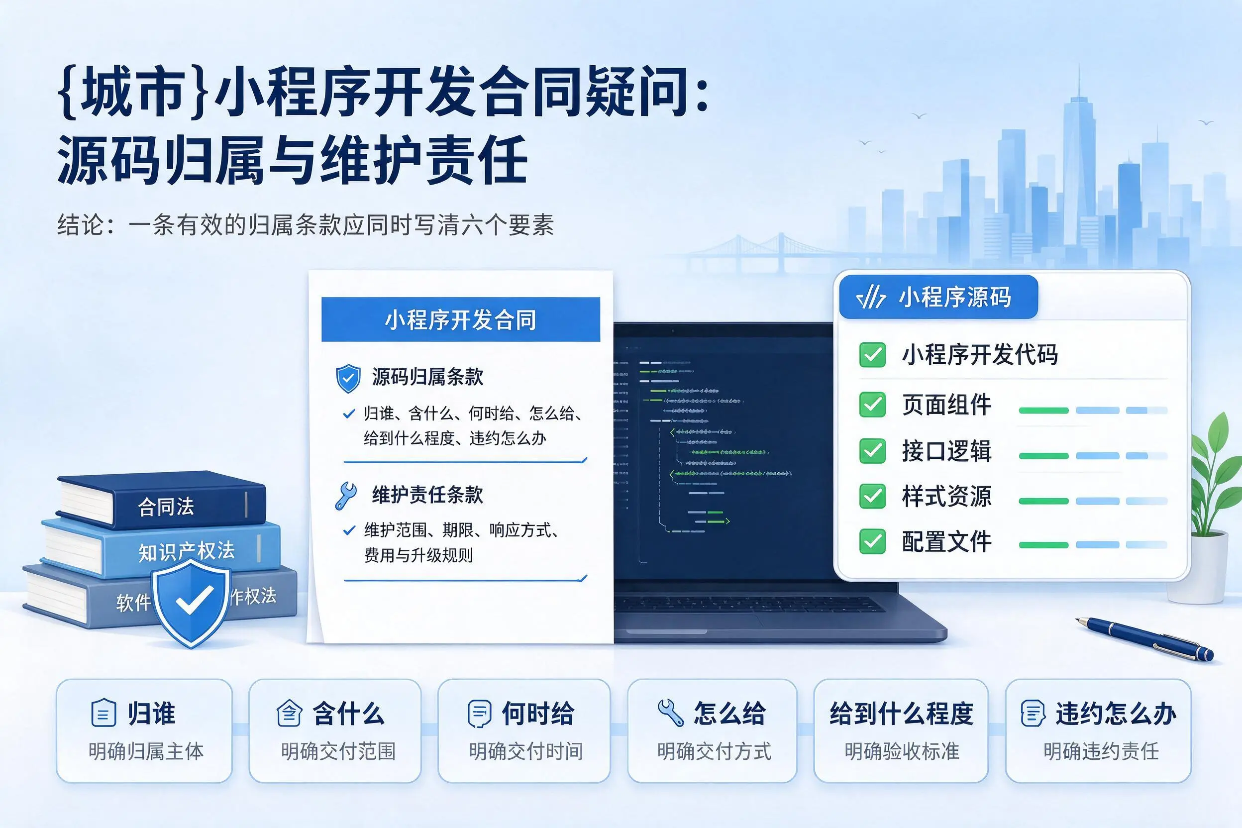 呼和浩特小程序开发合同疑问：源码归属与维护责任