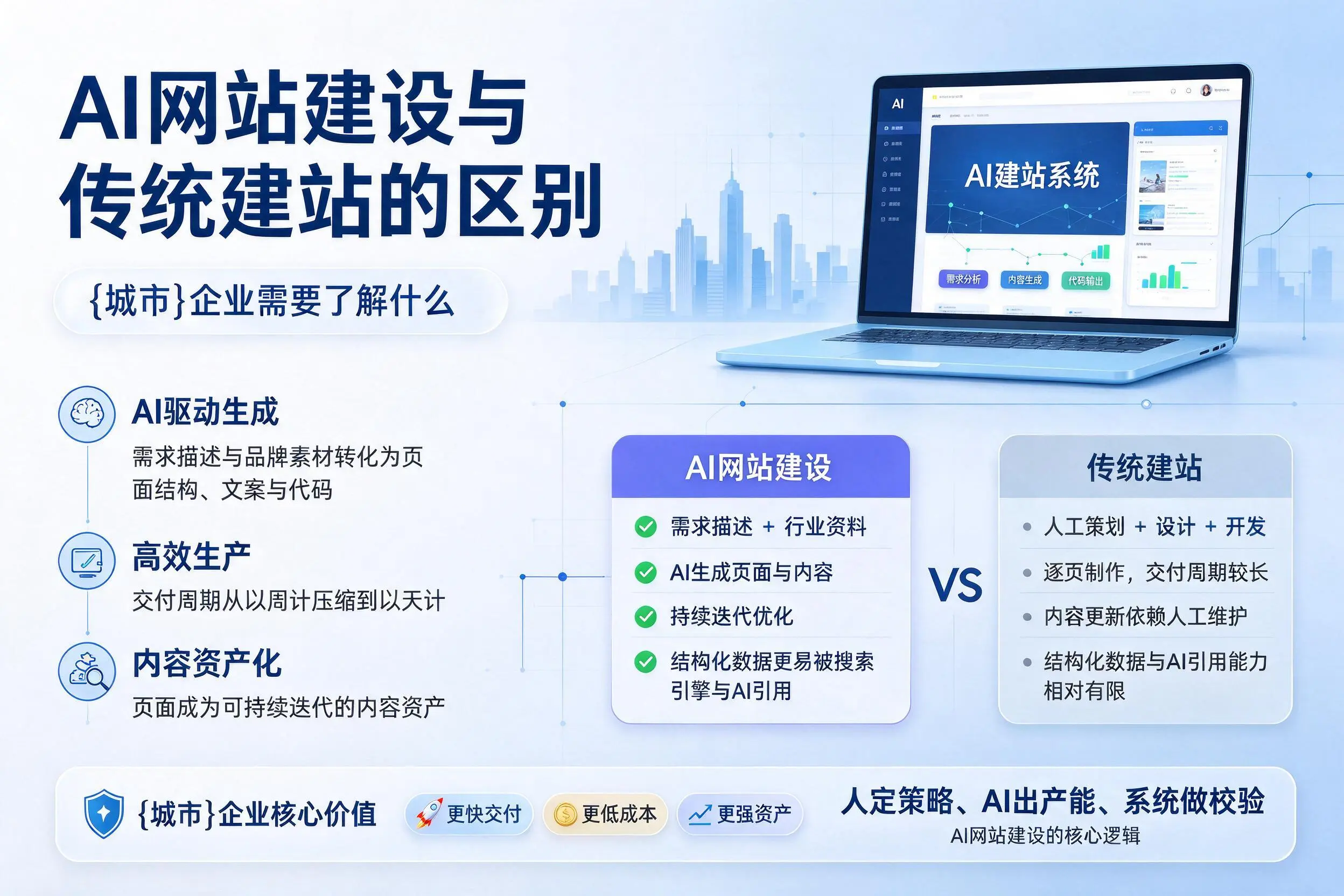 AI网站建设与传统建站的区别,呼和浩特企业需要了解什么