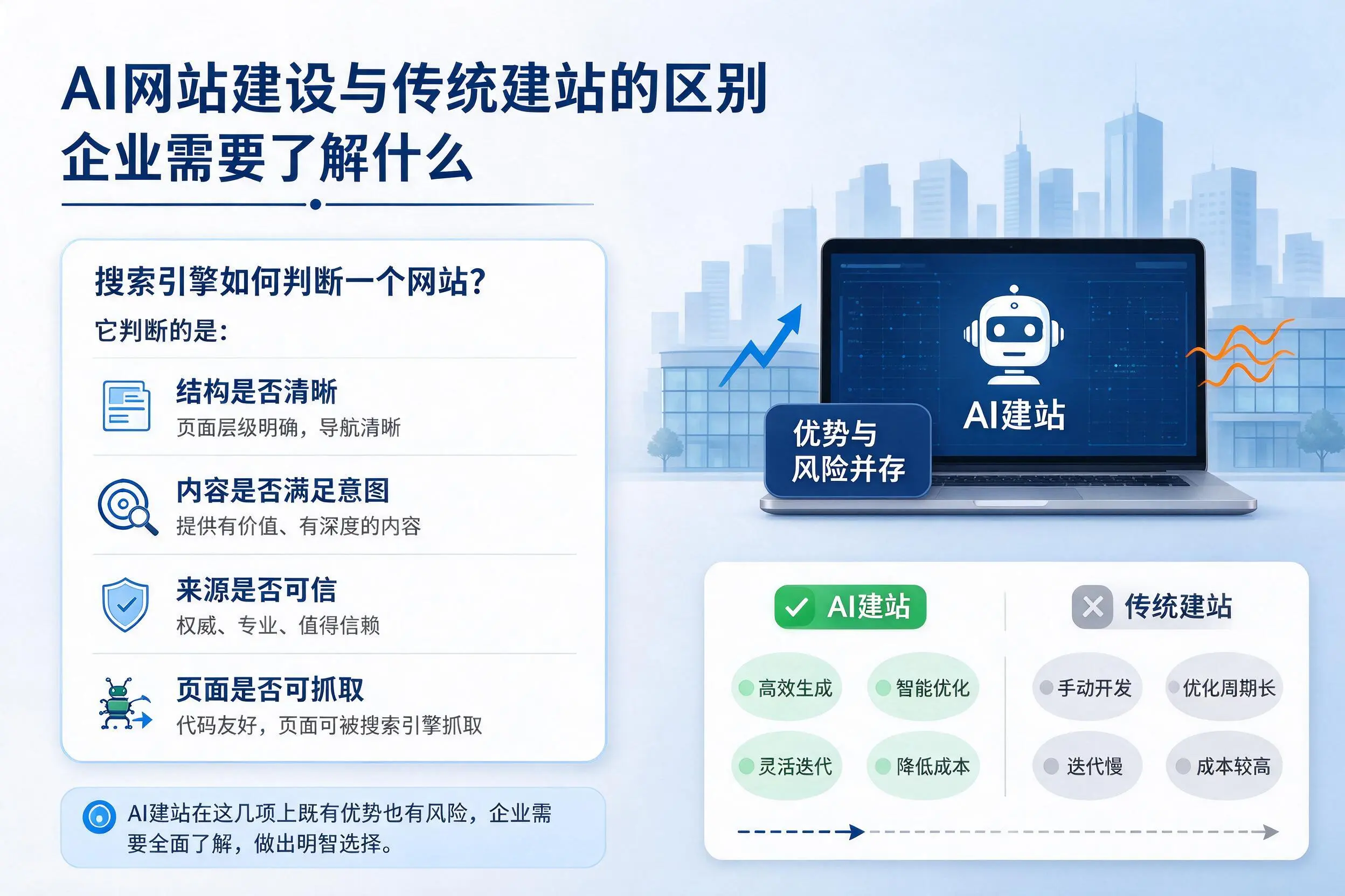 AI网站建设与传统建站的区别,呼和浩特企业需要了解什么