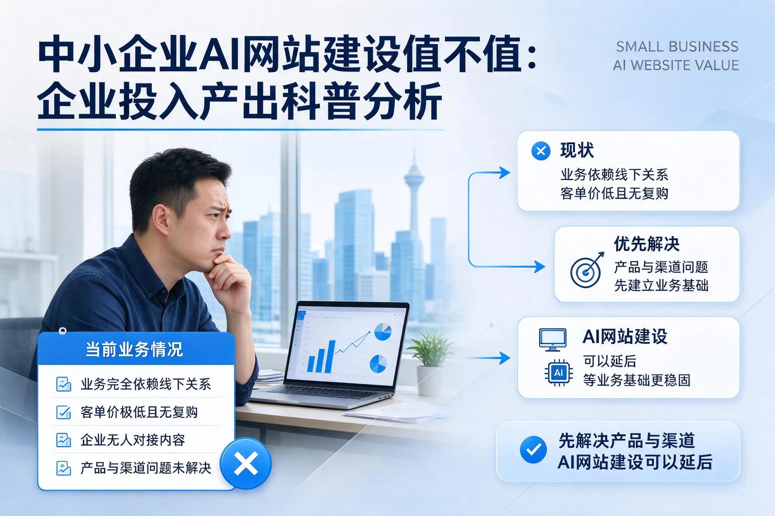 中小企业AI网站建设值不值：呼和浩特企业投入产出科普分析