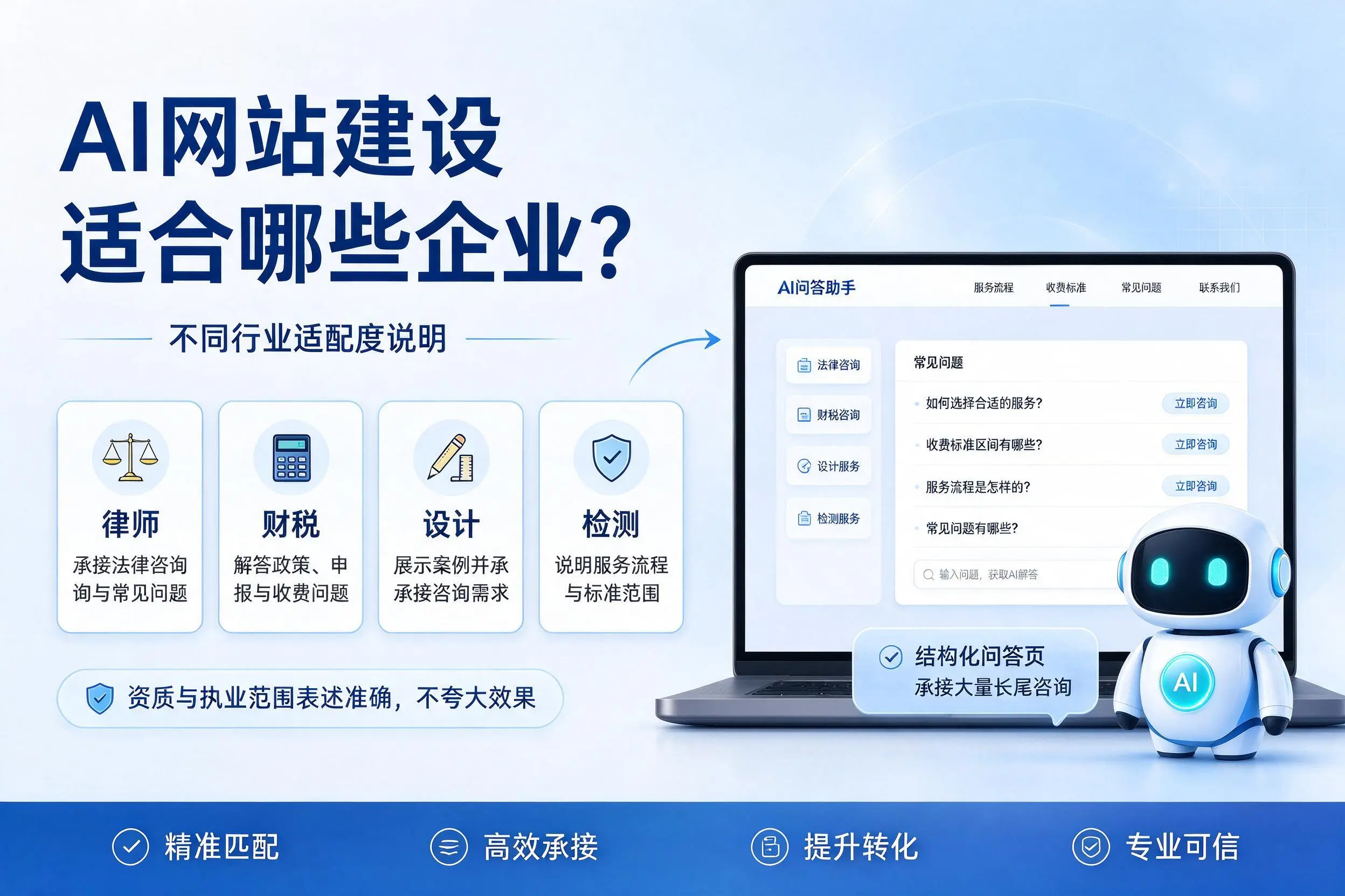 AI网站建设适合哪些企业?呼和浩特不同行业适配度说明