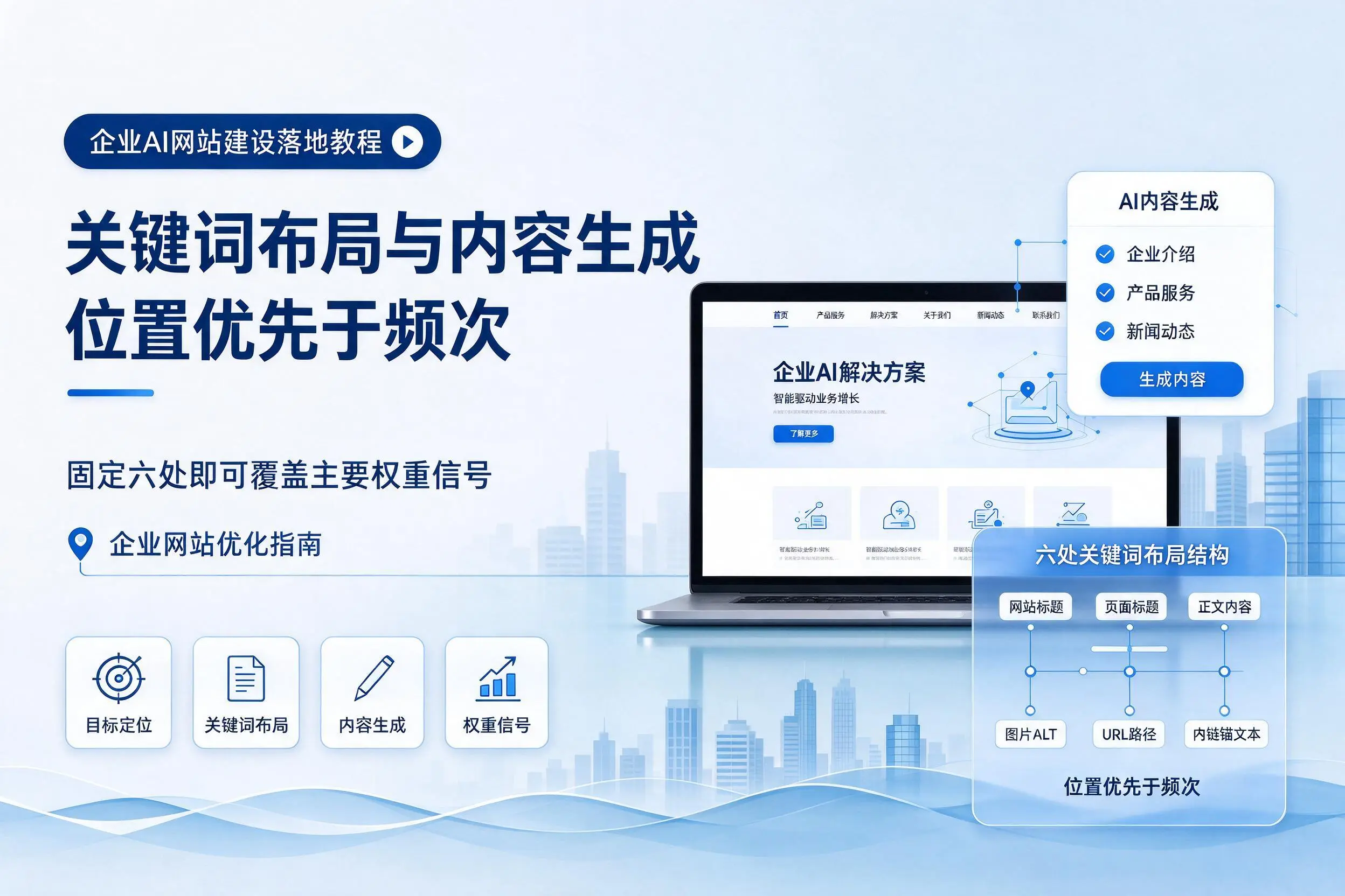 呼和浩特企业AI网站建设落地教程:关键词布局与内容生成